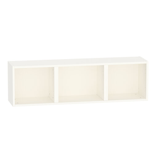 Книжная полка Pragma Tinton с тремя отделениями ШхГхВ 120х28х35 см ЛДСП белая 2999₽