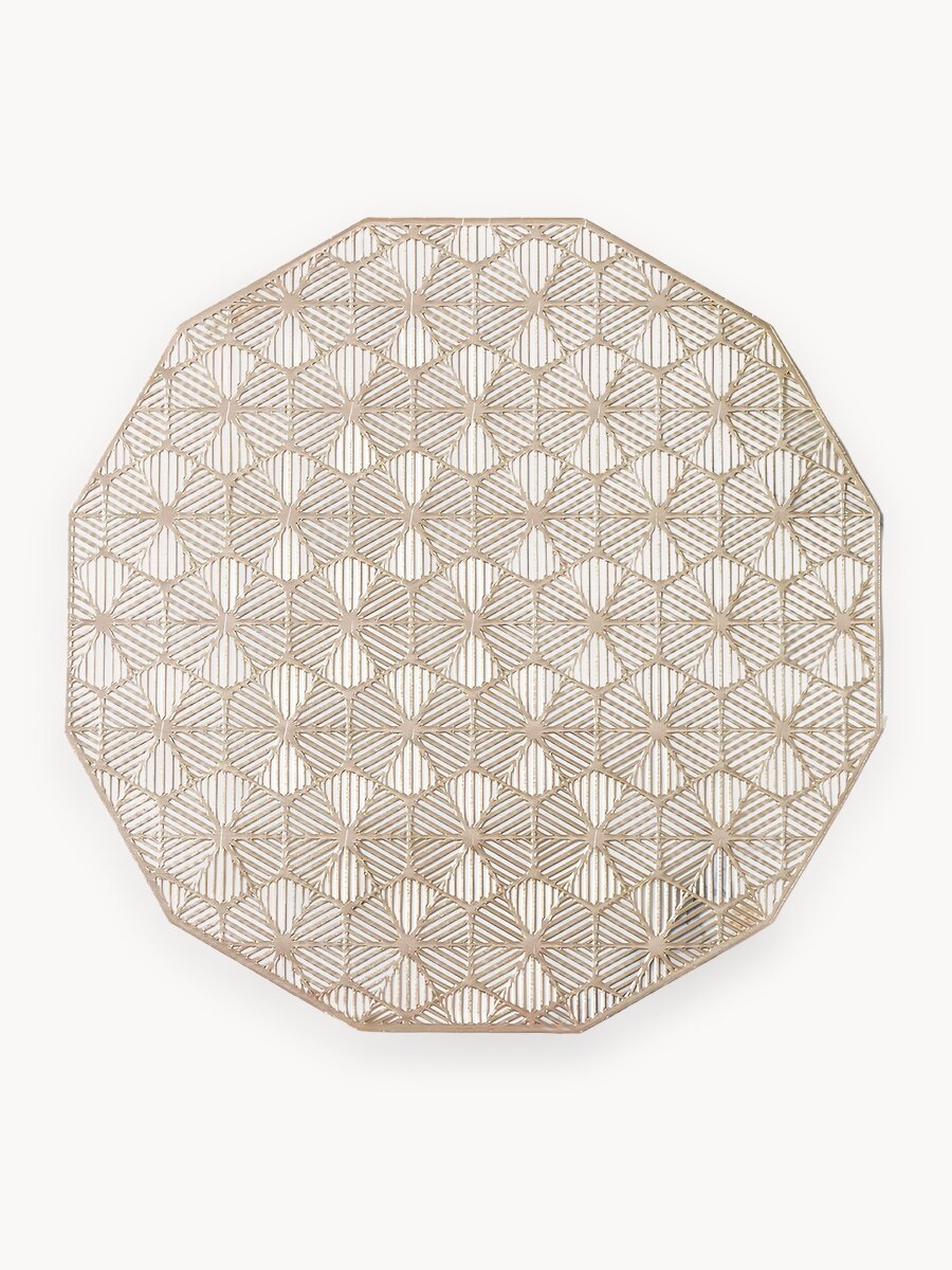 Плейсматы на стол круглые набор 4шт салфетки сервировочные