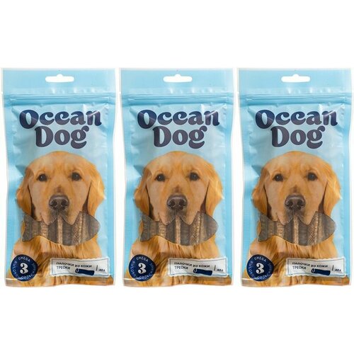 OCEANDOG Лакомство для собак , треска 40 г, 3 уп.