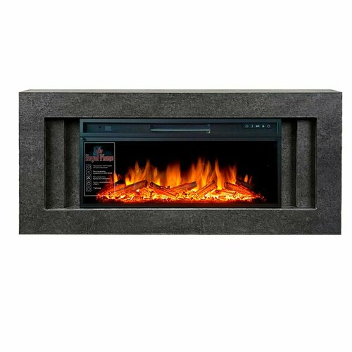 Каминокомплект Line 42 Dark Grey - Темный серый с очагом Vision 42 LOG LED