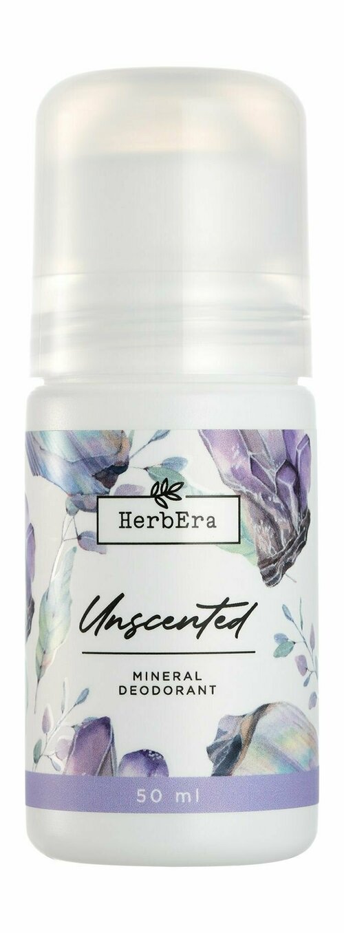 Минеральный шариковый дезодорант без запаха / HerbEra Unscented Mineral Deodorant