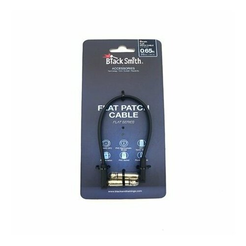 Кабель аудио 1xJack - 1xJack BlackSmith Flat Patch Cable 0.65ft FPC-20