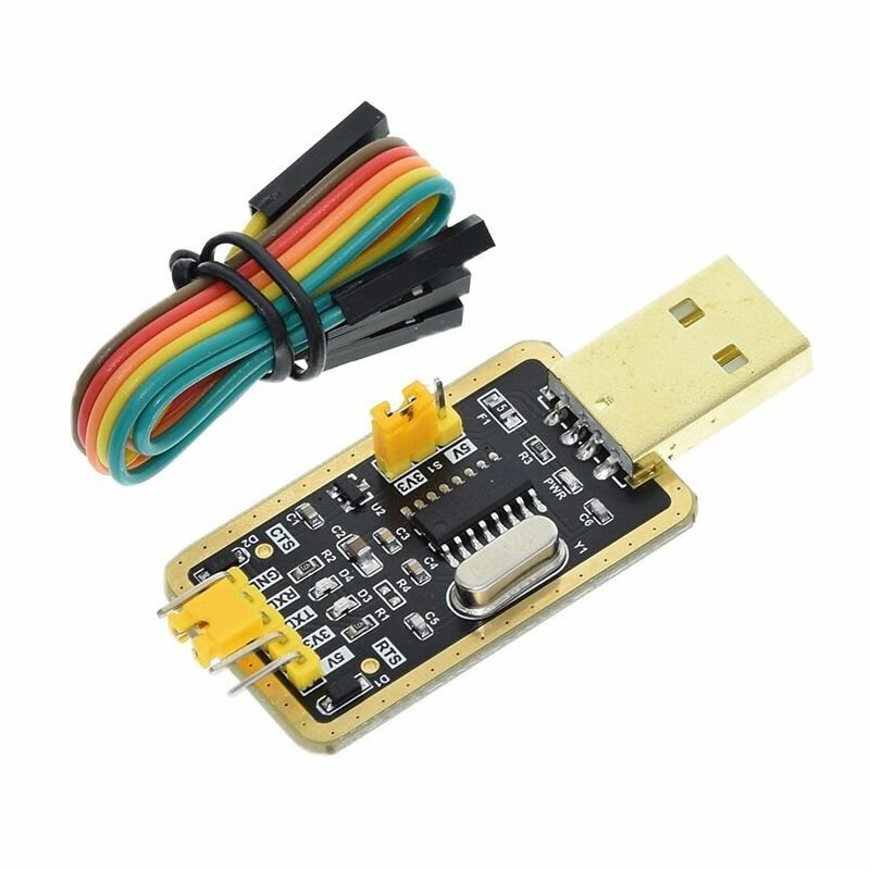 Конвертер USB в TTL (RS232) на базе CH340G адаптер USB/UART + CTS RTS (5 штук)