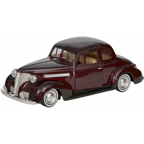 Модель машины 1939 Chevrolet (Chevy) Coupe Бордовый 1:24 Motormax 73247 17225re пикап 66 chevy fleetside