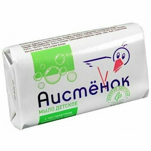 Аистенок Мыло детское с экстрактами ромашки и липы 70 г 12 шт 1044₽