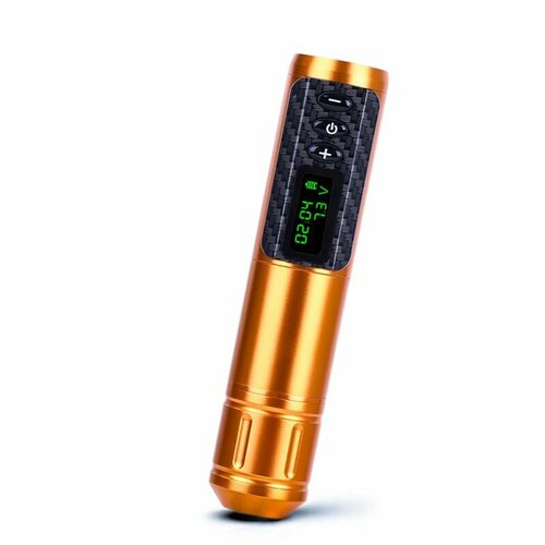 Беспроводная машинка ручка для тату и перманентного макияжа Yilong Max S-70 Wireless Pen Gold золотистый, gold