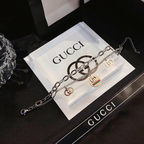 фото Браслет-цепочка azimut c.o. jewelry and accessories, 1 шт., размер 17 см, размер one size, серебряный