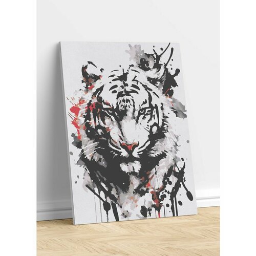 тигр в уединении раскраска по номерам на холсте живопись по номерам Тигр