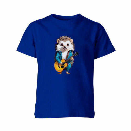 Футболка Us Basic, размер 10, синий детская футболка ёжик с гитарой 152 красный