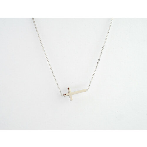 Крестик Miniature, серебристый