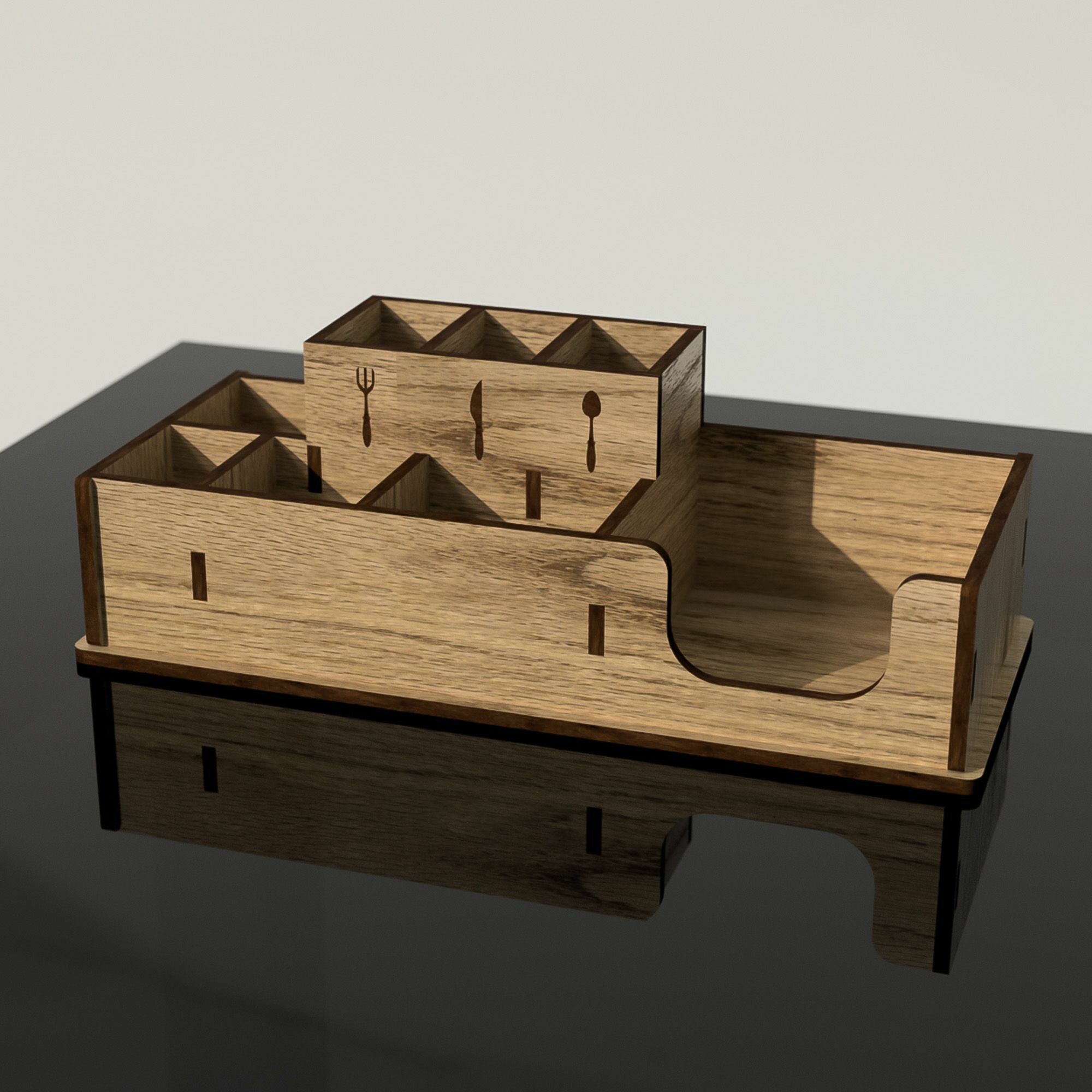 Органайзер для вашего ресторана из фанеры, салфетница для столиков в кафе