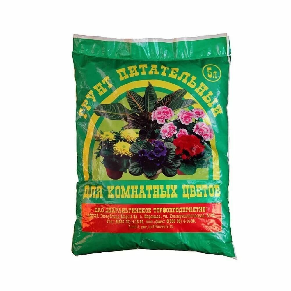 Грунт Параньга для Комнатных цветов 5л