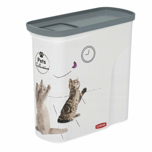 контейнер pet life cat 6кг 15л curver 03883 l30 00 Контейнер для сухого корма животных, Curver Pet Life 2 литра