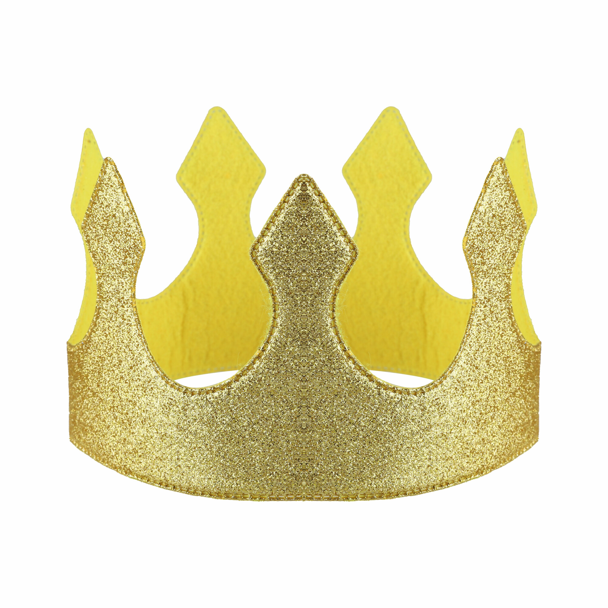 Корона тканевая  Классика  ОГ 58 см  Золото  1 шт 