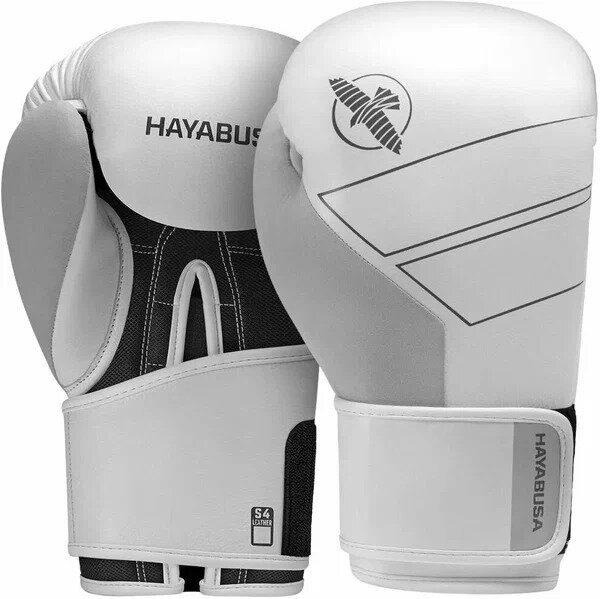 Боксерские перчатки Hayabusa S4 Leather White - Hayabusa - Белый - 16 oz