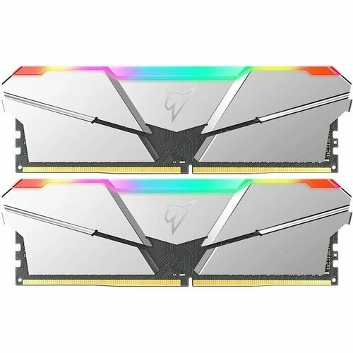 Память оперативная NeTac Shadow RGB DDR5-4800 16GB 8GB x 2 C40 Silver 1199600₽