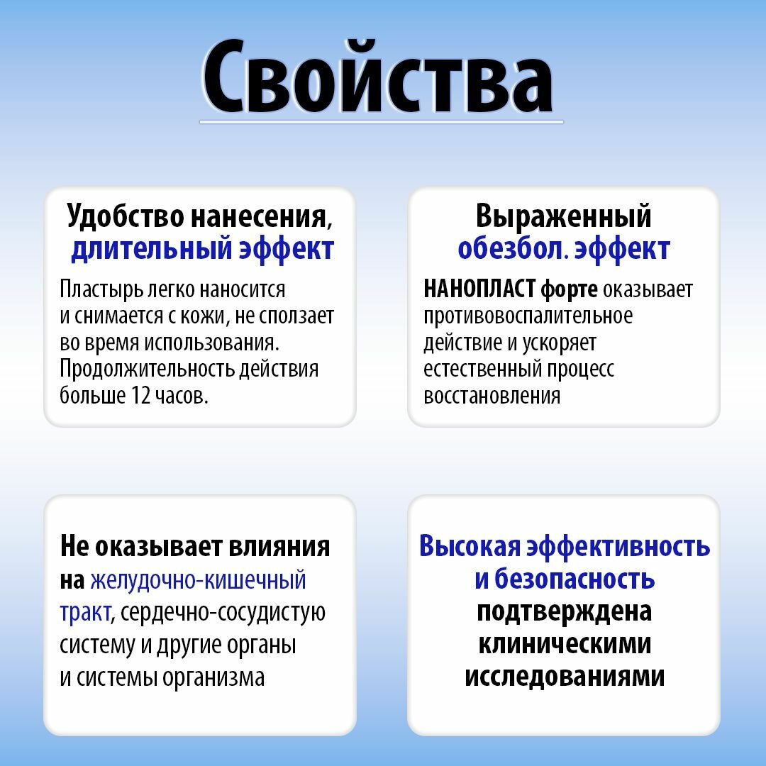 Изображение Лейкопластырь Нанопласт Форте, пластырь обезболивающий противовоспалительный, 3x8см №9