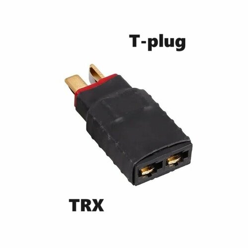 Переходник TRAXXAS TRX ID на T-plug (мама / папа) 112 разъем траксас адаптер T-Deans штекер Т Динс силовой simulation 6t adjustable height jack stands for 1 10 4wd scx10 rock crawler toy car