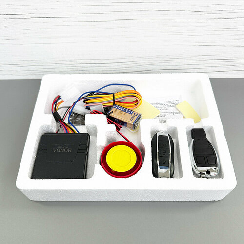 Сигнализация для мотоцикла мопеда с автозапуском с кнопки и доп питанием Односторонняя F6 229000₽