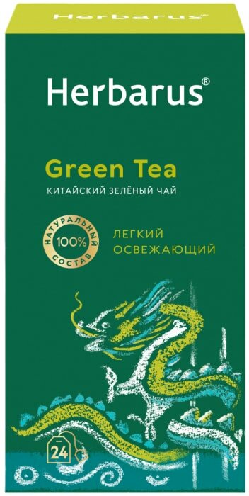 Чай зеленый Herbarus Китайский 24*2г