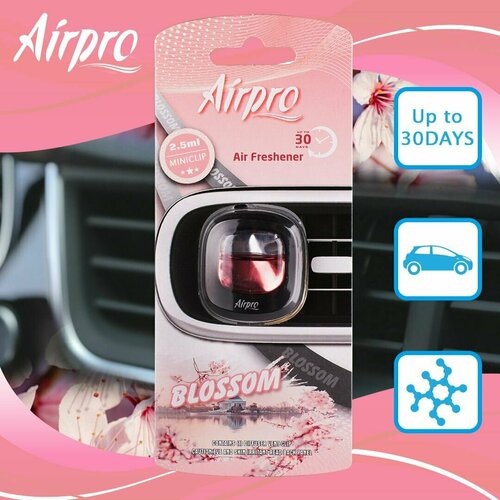 AirPro ароматизатор для автомобиля, Mini Clip, парфюм для автомобиля, Air Freshener, Blossom