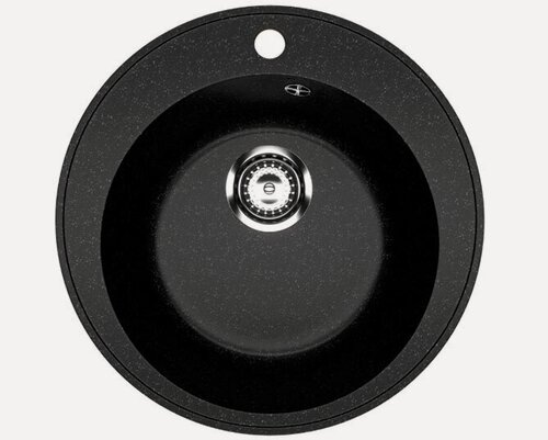 Изображение товара Мойка Suragran Standart ST-4700 BL (круглая D475мм) Черный оникс