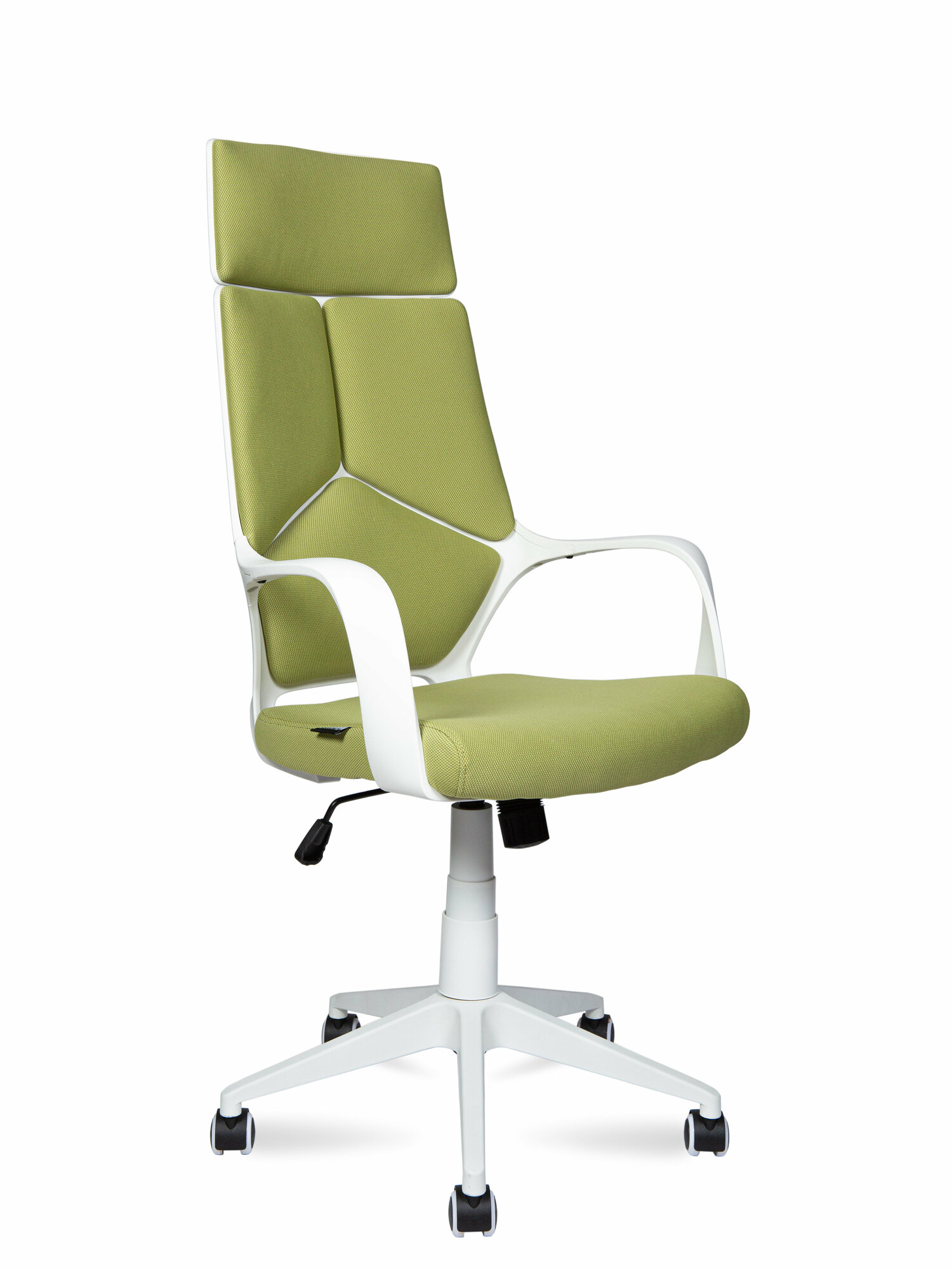 Компьютерное кресло Norden IQ (White plastic green) белый пластик / зеленая ткань