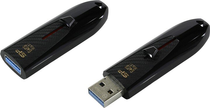 Флешка USB SILICON POWER Blaze B25 16Гб, USB3.0, черный [sp016gbuf3b25v1k] - фото №11