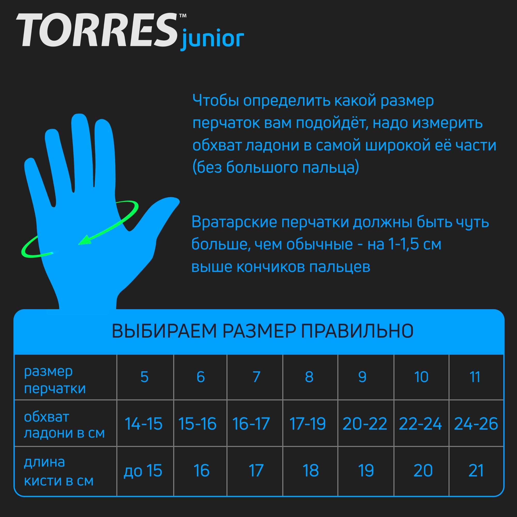 Перчатки TORRES, FG0502, 7, белый/голубой