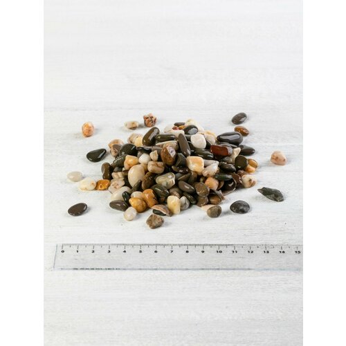Крымская Галька 7-12 мм 3 кг (357). Декоративный грунт для растений, террариума, натуральный камень. Аквариумный грунт