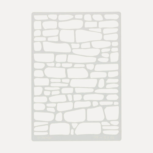 Изображение товара Mr.Painter TFR-10-RM56 Трафарет-маска 11.5×16.5 см Камень-2 для декора и росписи