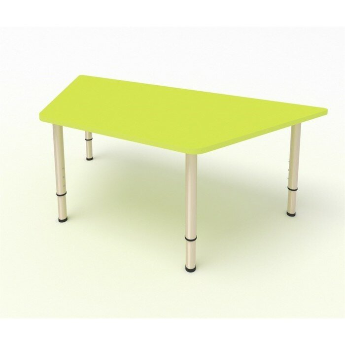 фото Стол детский регулируемый «Трапеция», 1110×550×400(580) мм, гр. 0-3, ЛДСП, цвет лайм 9758022