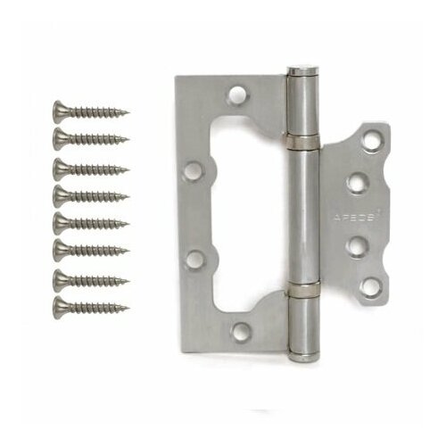фото Петля накладная apecs 100*75*2,5-b2-steel-nis ( 2шт )