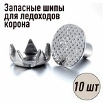 Запасные шипы для ледоходов ледоступов корона 10 шт - изображение