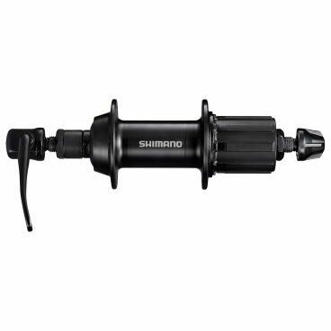 Втулка задняя Shimano TX500, v-br, 36 отв, 8/9, QR, old:135мм, черный