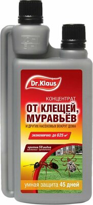 Концентрат от клещей муравьев и других ползающих Dr.Klaus 250 мл