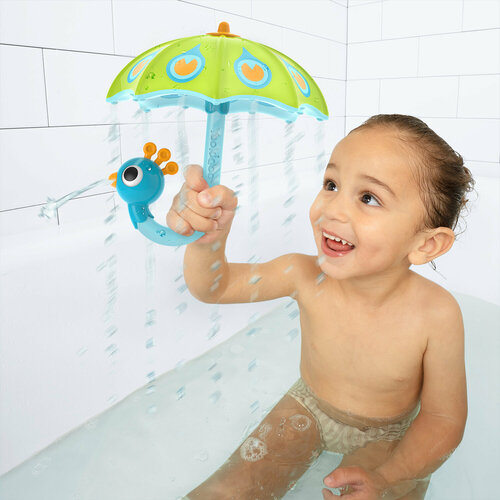 Игрушка для ванны Yookidoo Зонтик-павлин. Создай дождь; зеленый