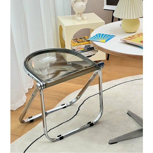 Стул складной дизайнерский Plico дымчатый