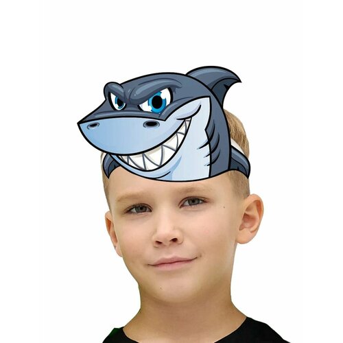 фото Карнавальная маска акула детская мой карнавал