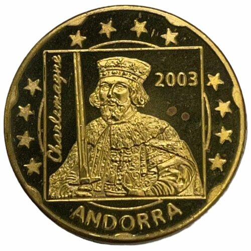 Андорра 20 евроцентов 2003 г. Essai (Проба)