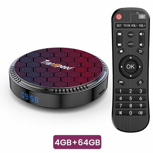 Андроид ТВ приставка Телеприставка Transpeed Android 12 TV Box BT50 Поддержка 4K память 464 3750₽