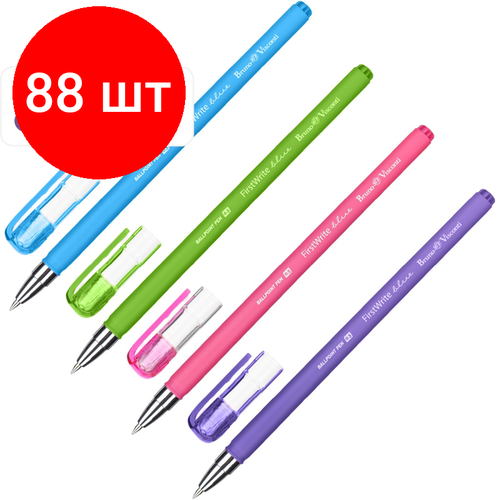 Комплект 88 штук, Ручка шариковая неавтомат. firstwrite. special 20-0237 ручка шариковая неавтоматическая firstwrite ice 0 5мм синяя 20 0236