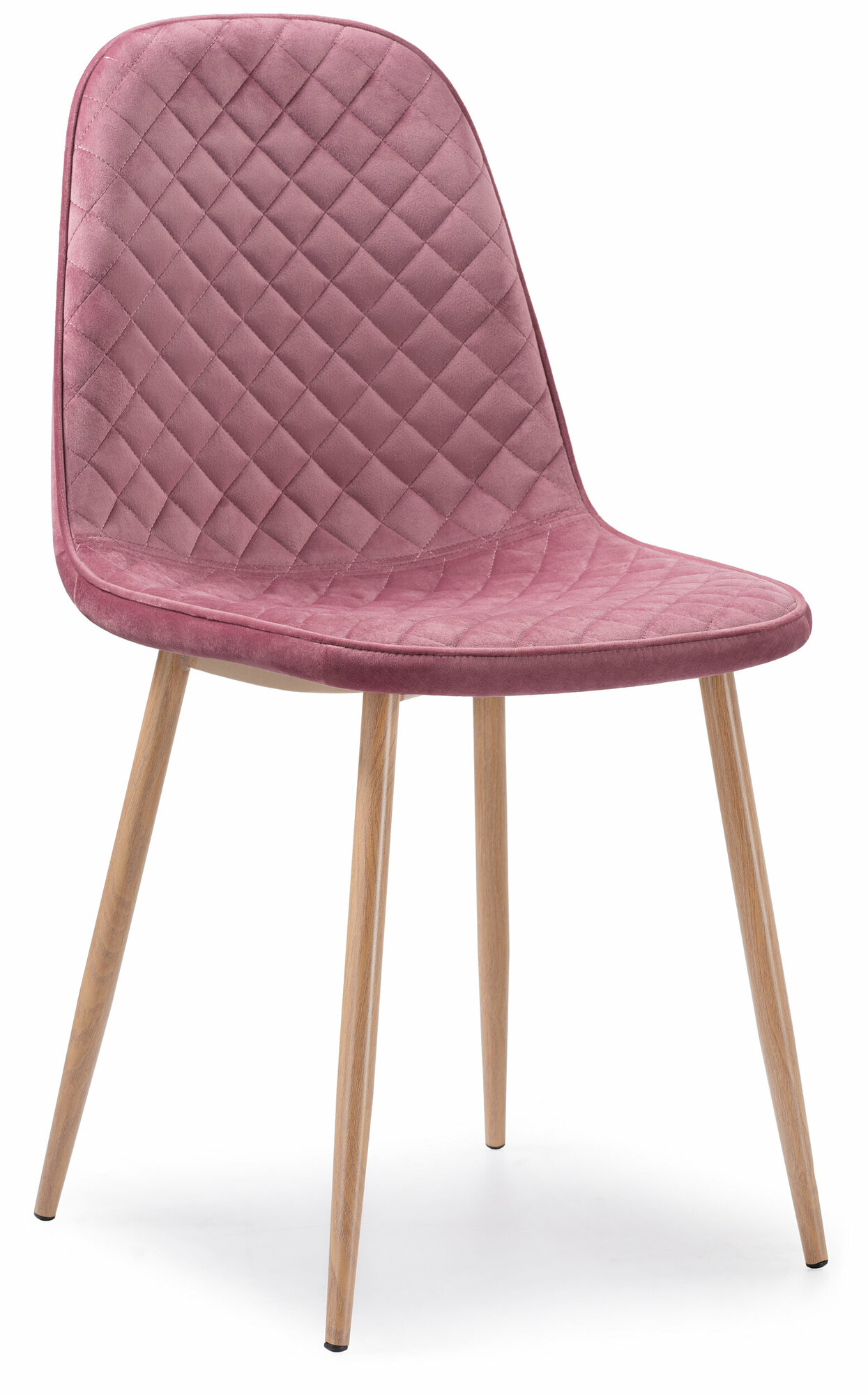 Стул на металлокаркасе Woodville Capri pink / wood