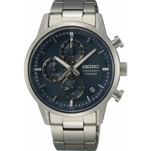 фото Наручные часы seiko ssb387p1, серый, черный
