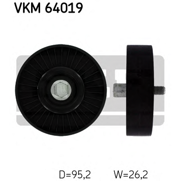 SKF VKM64019 (0340392SX / 0381510 / 0N1987) ролик натяжителя поликл. ремня