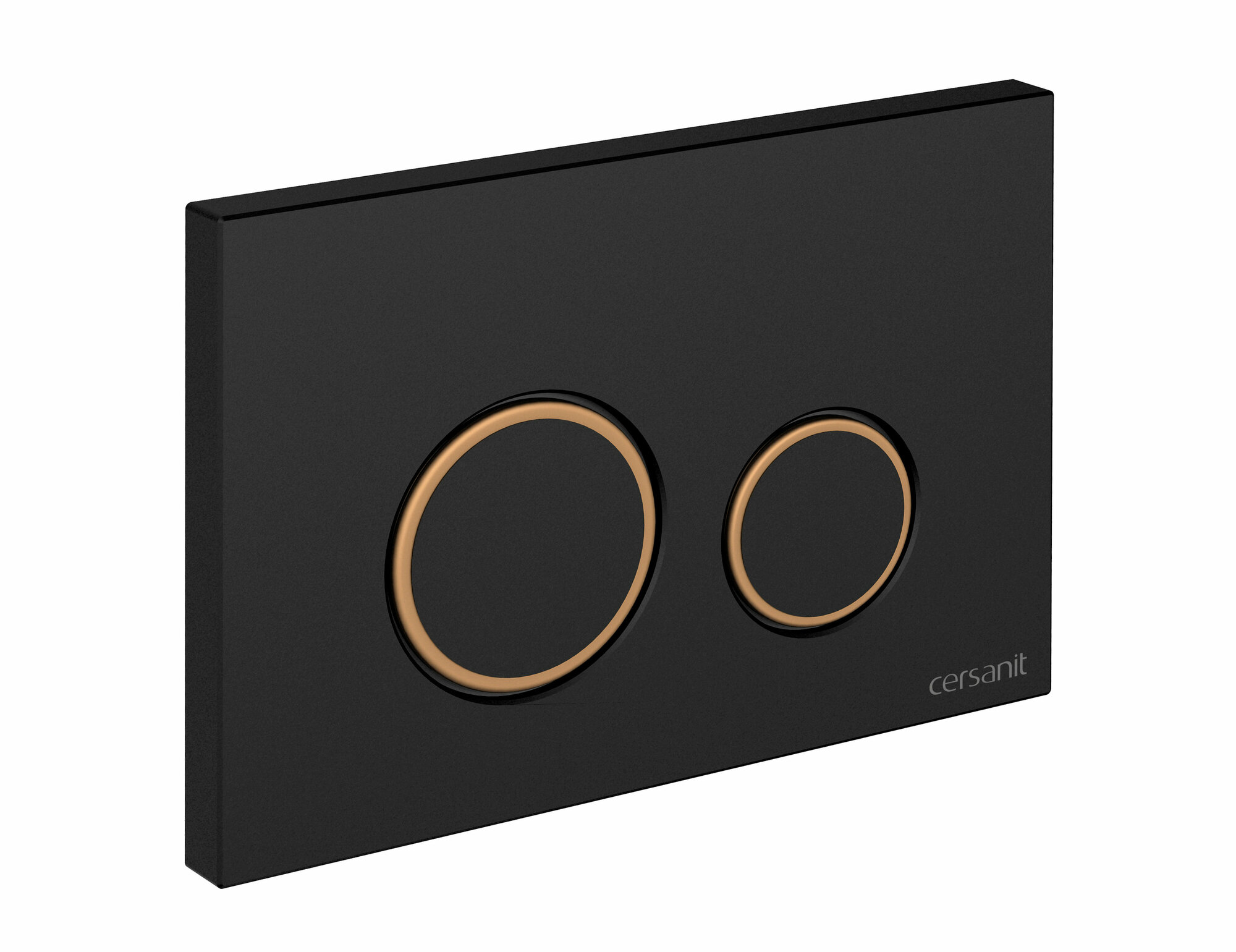 Кнопка смыва Cersanit TWINS для LINK PRO/VECTOR/LINK/HI-TEC черный матовый с рамкой (63534)