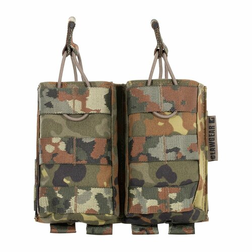 Подсумок Clawgear 5.56mm Open Double Mag Pouch flecktarn подсумок clawgear pouch admin chest panel core flecktarn