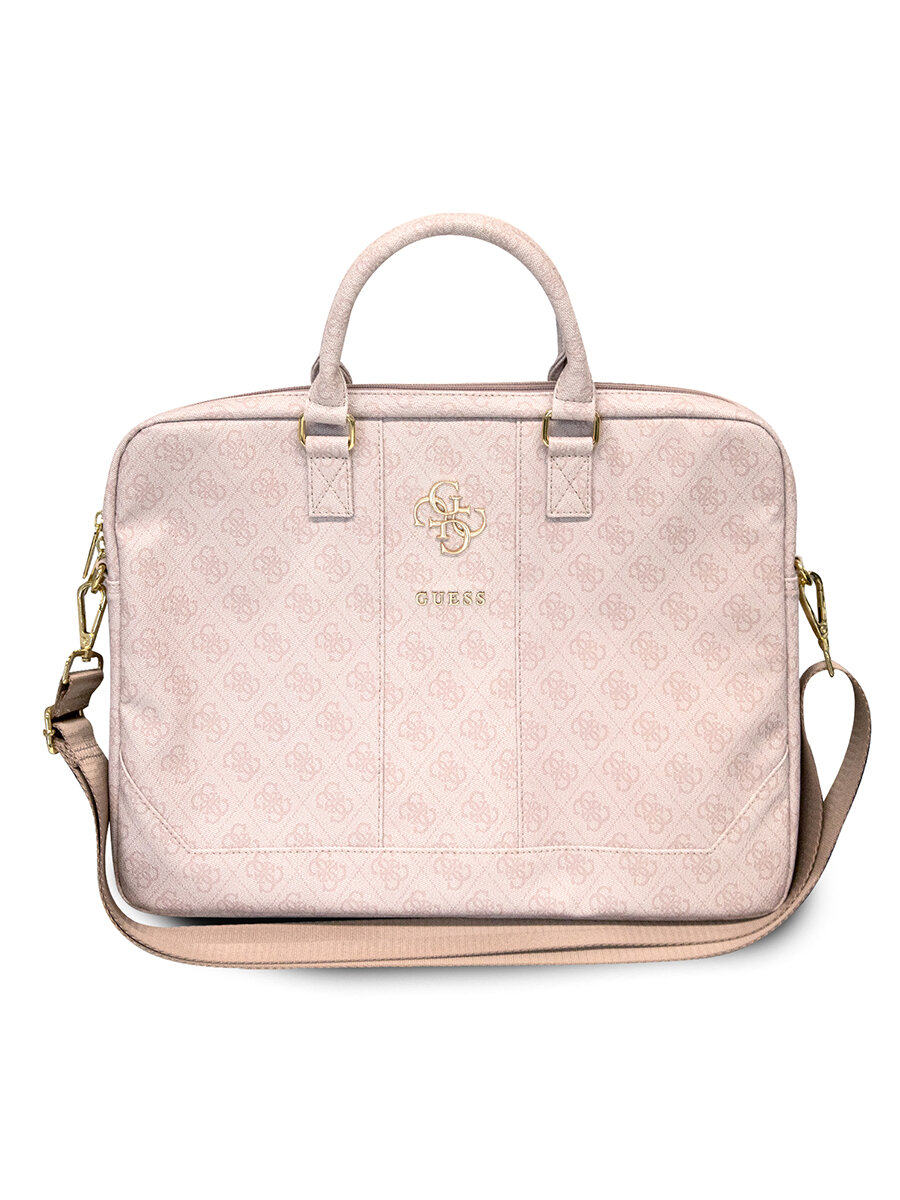 Guess для ноутбуков 15" сумка 4G Bag with Big metal logo Pink