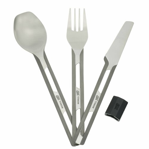 Походная посуда Esbit 3- Piece Titan Cutlery Set with Silicone Sleeve походная посуда kupilka 4 piece cutlery set red