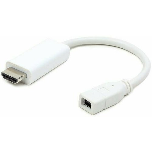 Переходник Mini DisplayPort (F) - HDMI (M), Gembird (A-mDPF-HDMIM-001-W) видео адаптер hdmi на mini displayport cablexpert a mdpf hdmim 001 w кабель 0 1 метра белый